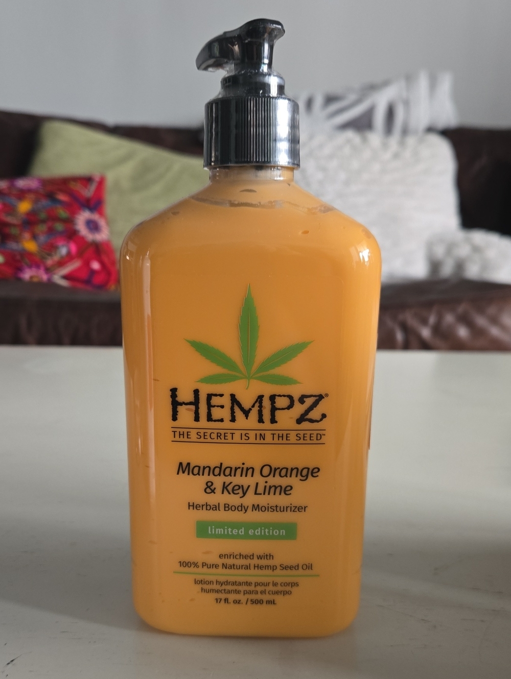 New Sealed Hempz Mandarin Orange & Key Lime Herbal Body Moisturizer 17 Oz